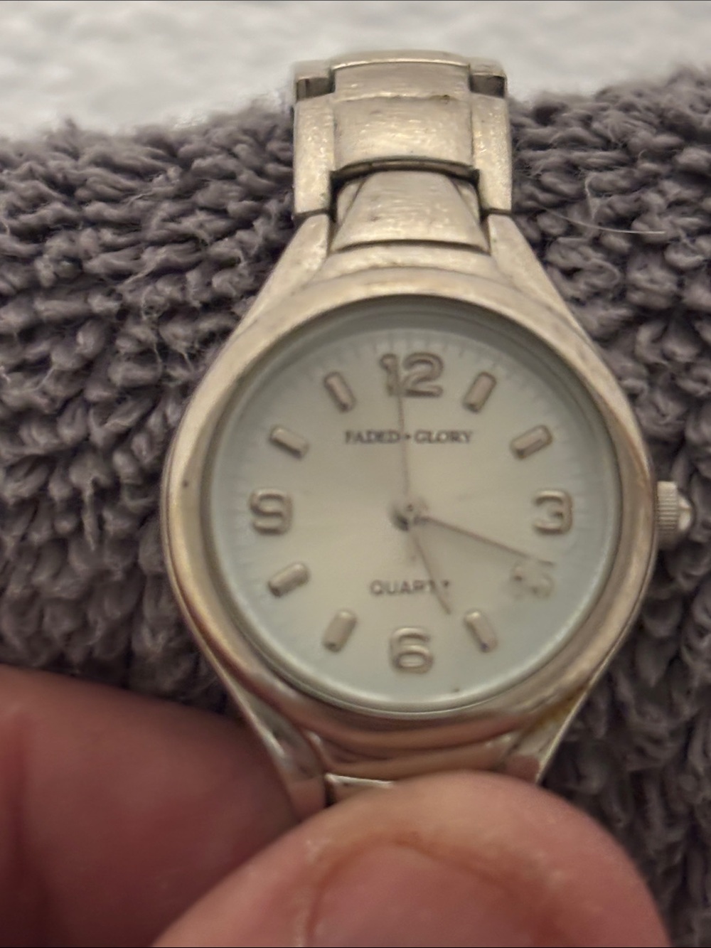 Faded Glory Silver-Tone Ladies Bracelet Watch